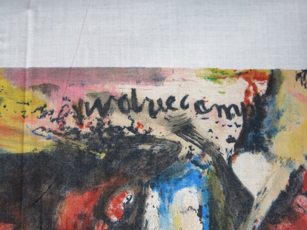 Theo Wolvecamp: Zeefdruk op katoenzijde, Zonder titel kopen? Bied vanaf 35!