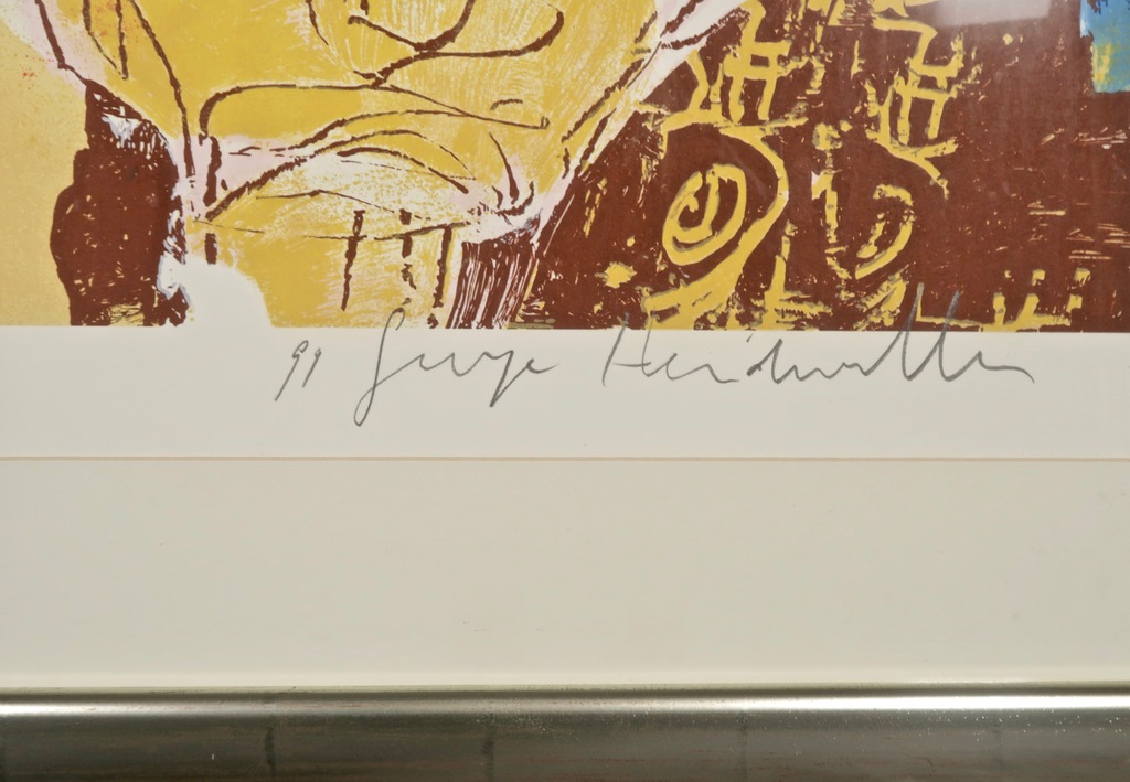 George Heidweiller: Zeefdruk, Eat - Ingelijst kopen? Bied vanaf 40!