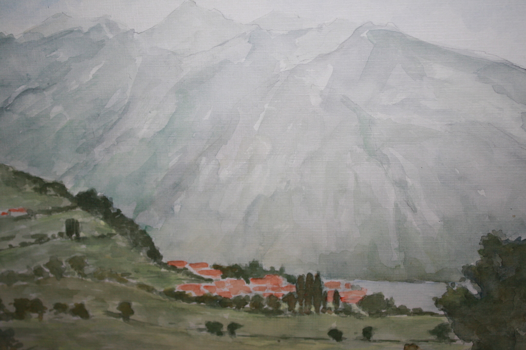 2x aquarellen LANDSCHAPPEN JAAP v VEEN kopen? Bied vanaf 1!