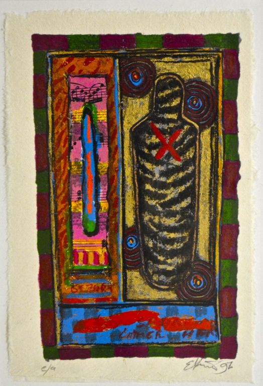 Eric Toebosch: Zeefdruk. Zonder titel verkocht voor € 60!