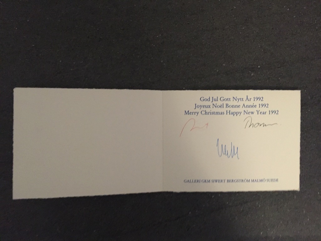 CORNEILLE  zeefdruk 1992 Kerst kaart Uniek CoBrA werkje ! kopen? Bied vanaf 1!