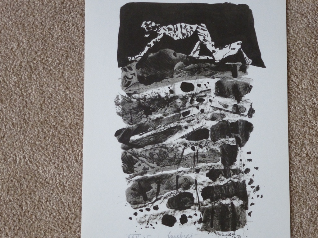 Lucebert, ets, 1959 verkocht voor € 250!