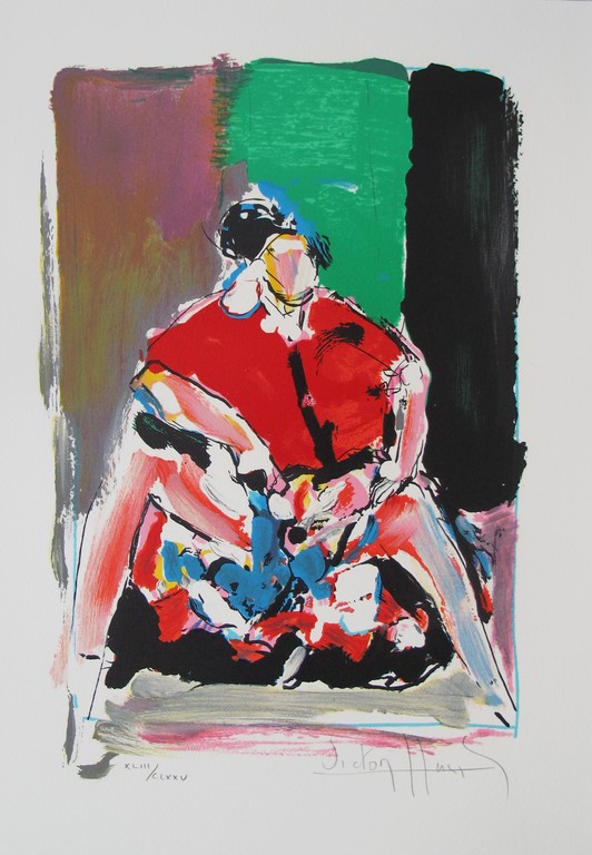 "L' Espagnole" - kleurenlithografie, 175 ex. verkocht voor € 55!