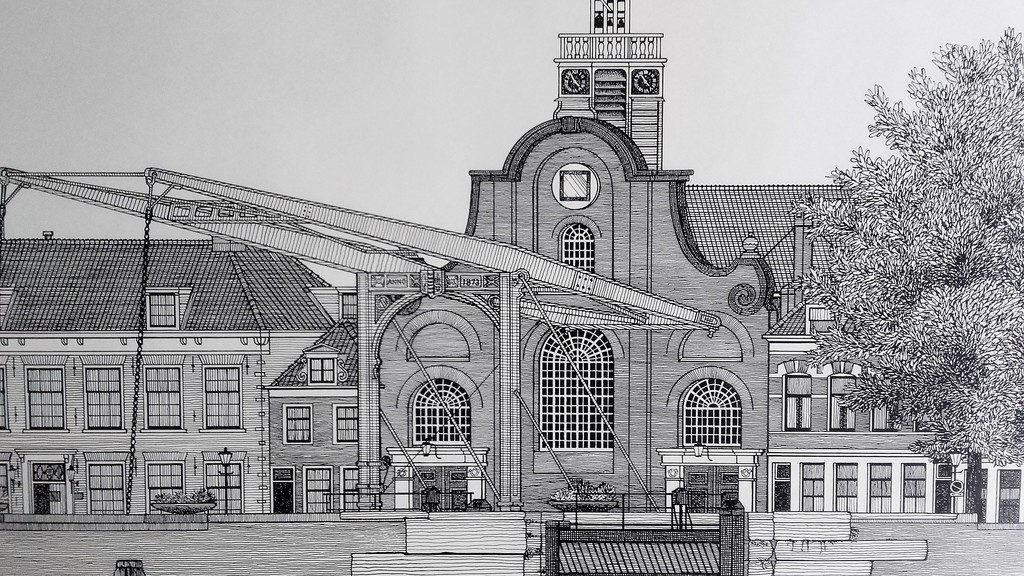 Sees Vlag - Delfshaven Rotterdam - Zeefdruk - Gesigneerd 1979 verkocht voor € 56!