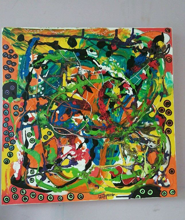 Zippora Meijer  Dance Of Rebirth 3D canvas 50x50 cm acryl en acrylinkt kopen? Bied vanaf 1!