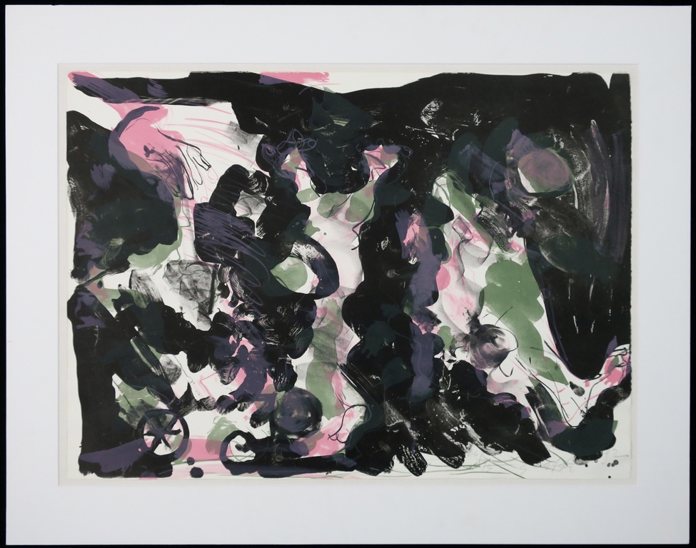 Ger Lataster: Zeefdruk, Donkere tuin verkocht voor € 100!