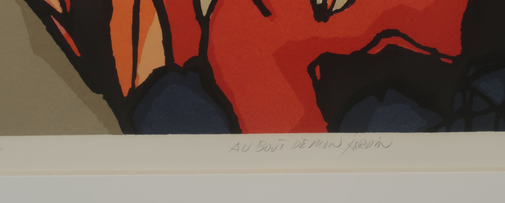 Fon Klement: Boardsnede, Au bout de mon jardin - Ingelijst (Groot!) kopen? Bied vanaf 300!