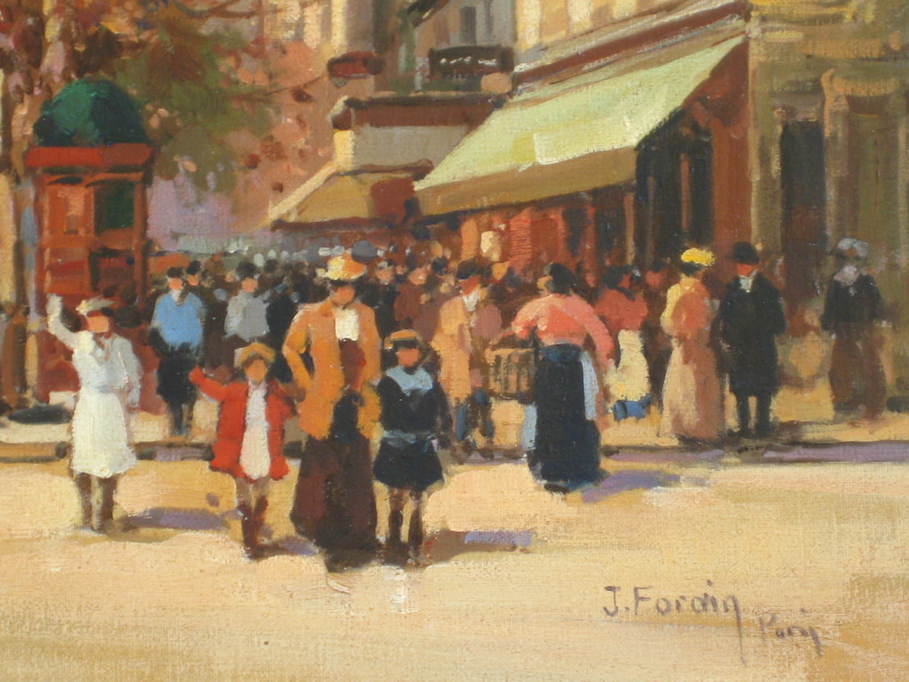 Jean Forain (1947-). Marouflage. Parijs. kopen? Bied vanaf 125!