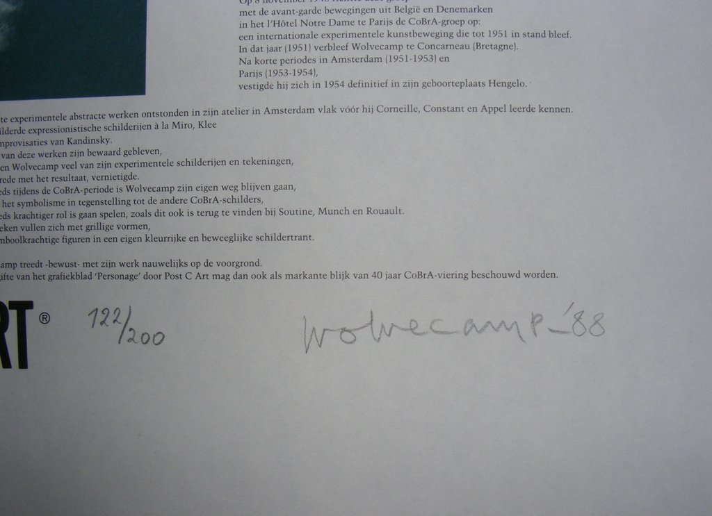 Theo Wolvecamp-Colofonblad  kopen? Bied vanaf 35!