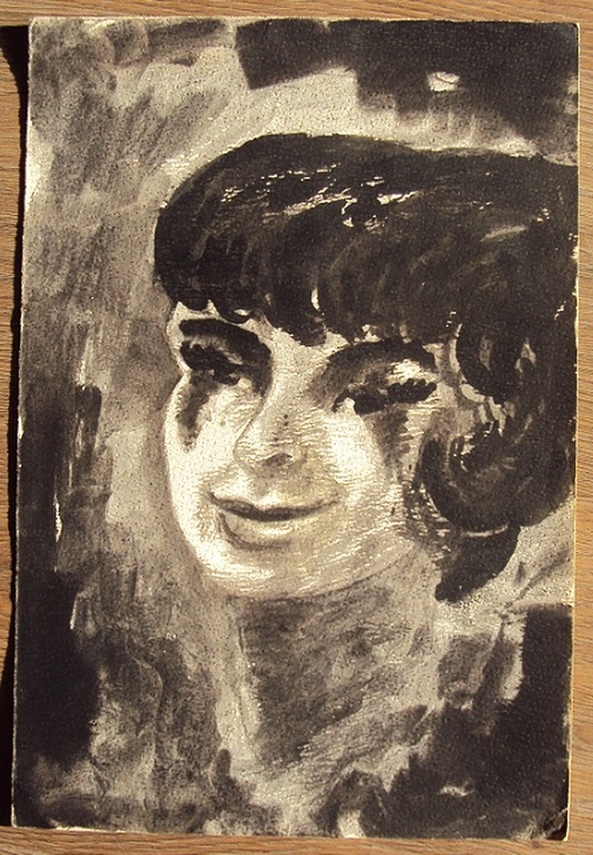 Wim Jurcka, gouache, portret vrouw kopen? Bied vanaf 20!