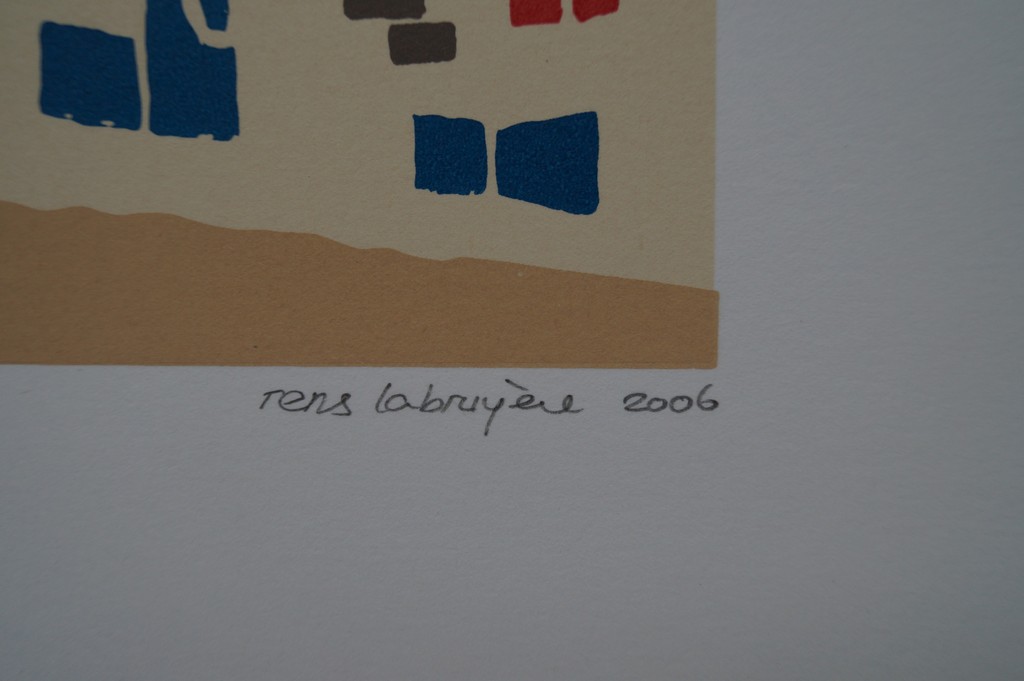 Rens Labruyère - gesigneerde zeefdruk - als de avond valt - 2006 kopen? Bied vanaf 1!