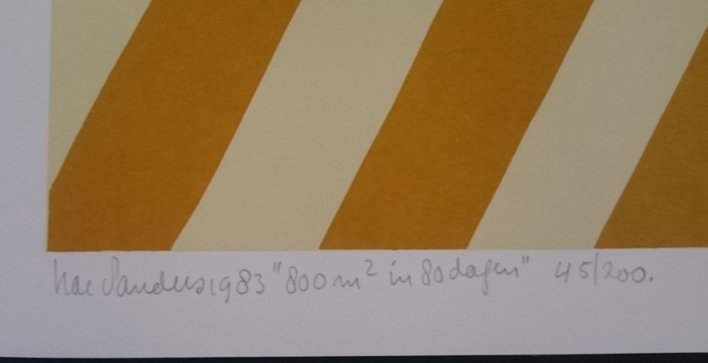 Har Sanders, zeefdruk, 800m2 in 80 dagen kopen? Bied vanaf 25!
