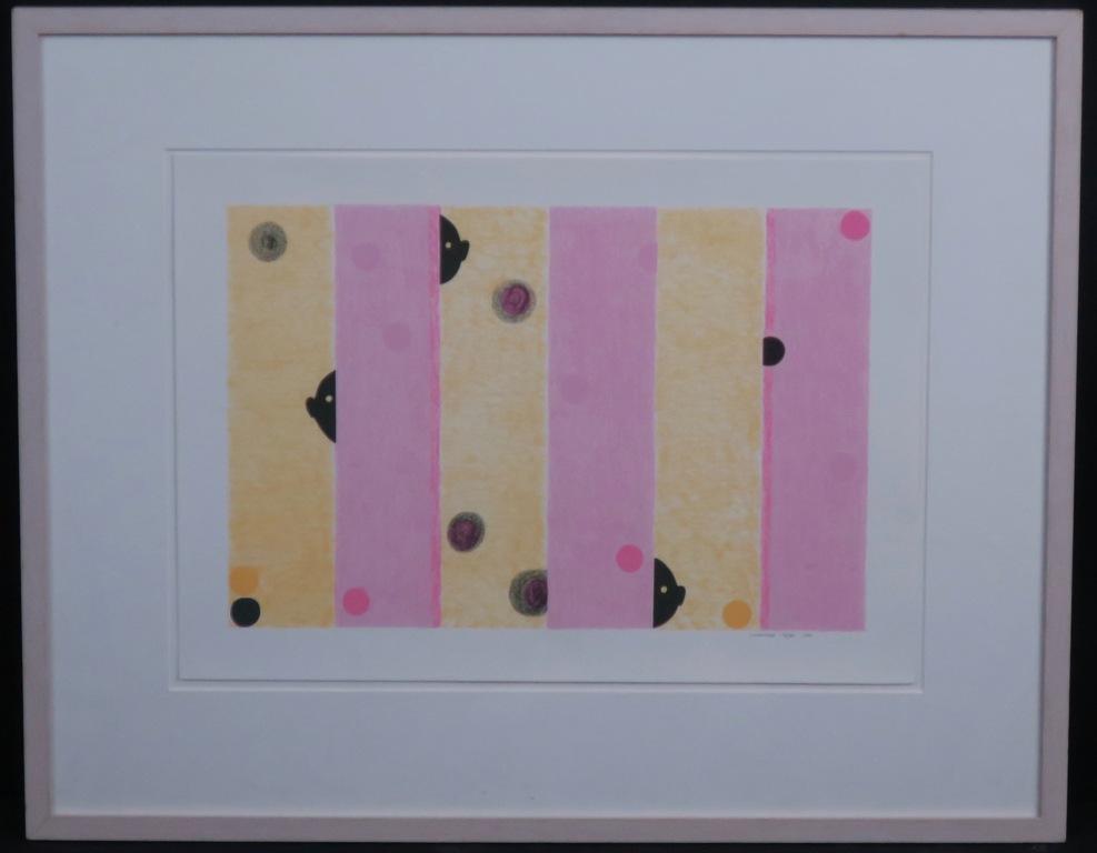 Carin Unverzagt: Zeefdruk, Zonder titel -Ingelijst kopen? Bied vanaf 20!