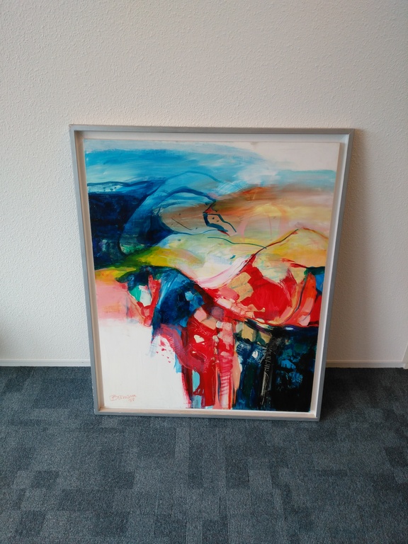 Boomsma, Acryl op paneel, in de verte  kopen? Bied vanaf 1!