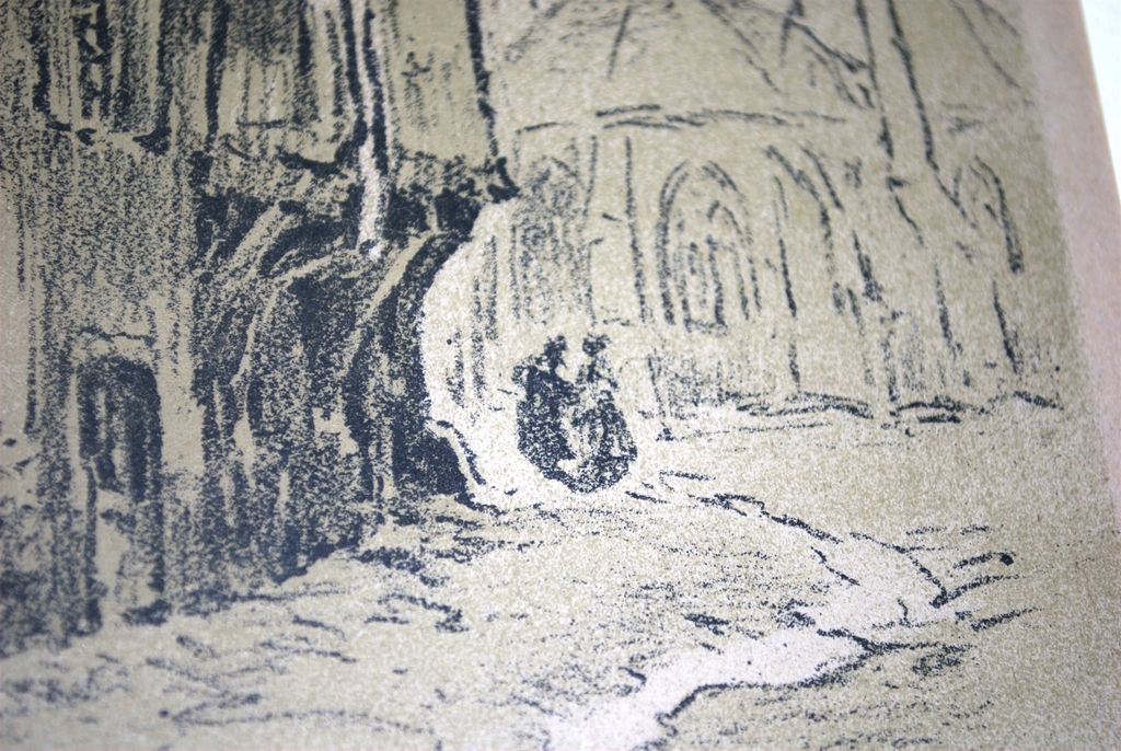 Alfred v Neste -- TROYES -- gesigneerde en ingelijste LITHO  kopen? Bied vanaf 20!
