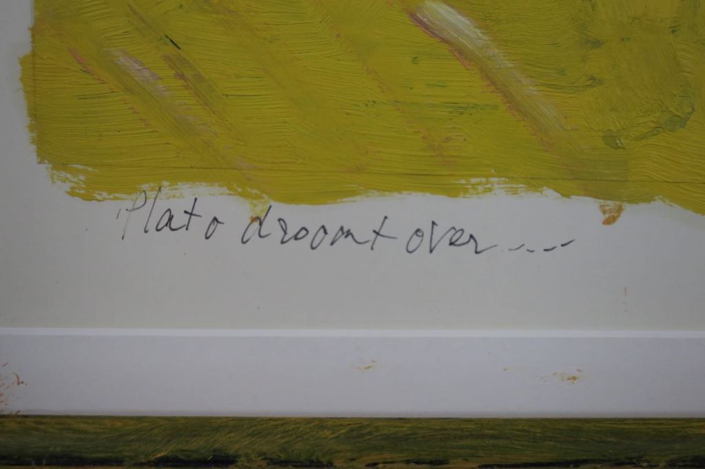 Meertje Kaal: Olieverf op papier, Plato droomt over.. - Ingelijst kopen? Bied vanaf 1!