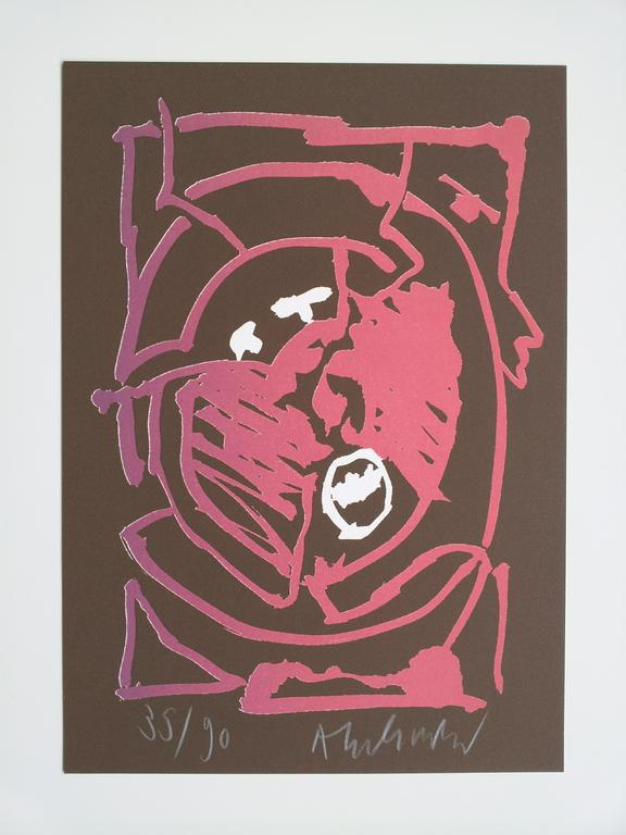 Pierre Alechinsky, kleurenlitho 'Compositie' S/N kopen? Bied vanaf 225!