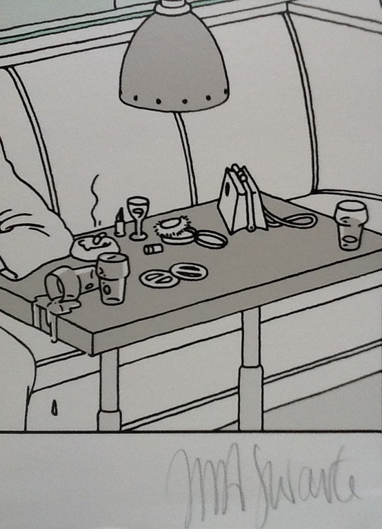 Joost Swarte, deel uit een zeefdruk, gesigneerd kopen? Bied vanaf 1!