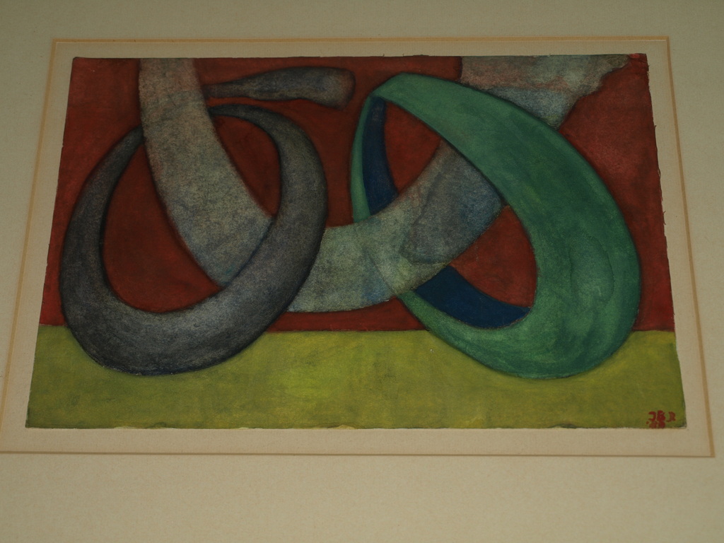 Monogram J.B. jr. : Aquarel â�� â��Ringenâ�� â�� Gesigneerd en ingelijst â�� 1989 kopen? Bied vanaf 45!