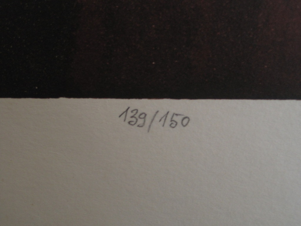 Fraaie gesignd Litho "DreamSea" van Tsjechisch surrealist Josef Liesler (1912-) kopen? Bied vanaf 1!