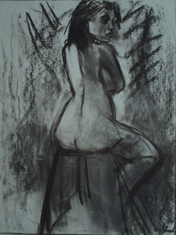 Carla van Slooten – Houtskooltekening – Naakte vrouw – Gesigneerd - ca 1985 kopen? Bied vanaf 45!