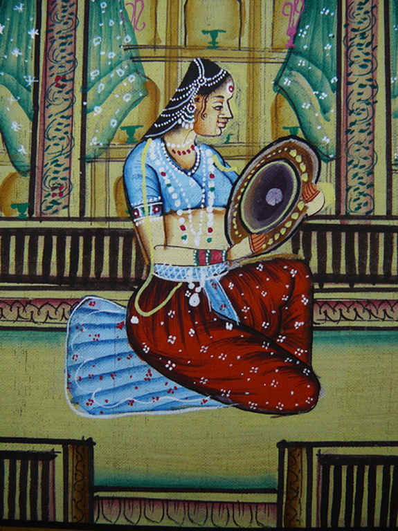 India: Shiva in gebedshuis -gemengde techniek- kopen? Bied vanaf 75!