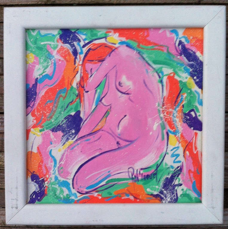 Rob Toeset, Acrylverf, Vrouwelijk Naakt kopen? Bied vanaf 20!