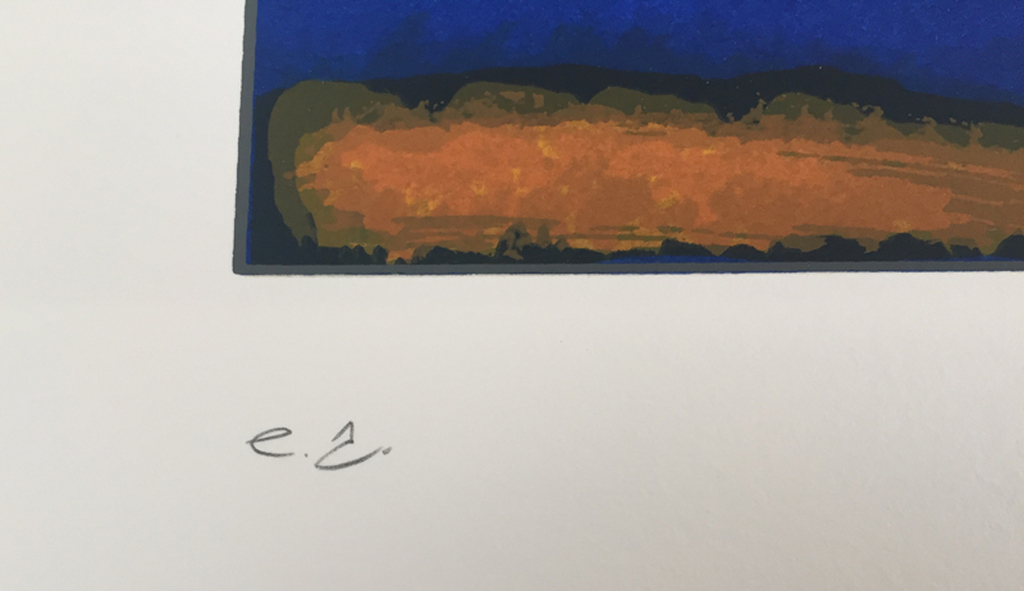 Theo Koster - Weerspiegeling - gesigneerde zeefdruk - E/A - 1996 kopen? Bied vanaf 60!