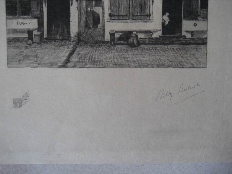 Het Straatje van Vermeer , originele ets door Willem Steelink 1856-1928 kopen? Bied vanaf 20!