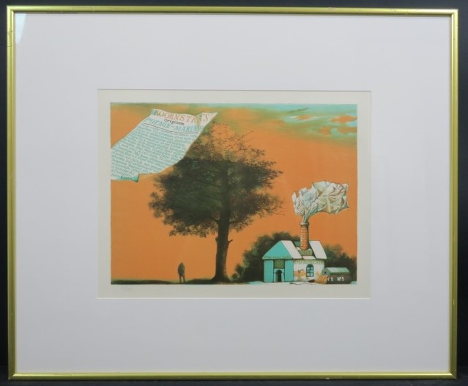 Nicolaas Wijnberg: Litho, Hommage a Metten Koornstra - Ingelijst kopen? Bied vanaf 50!