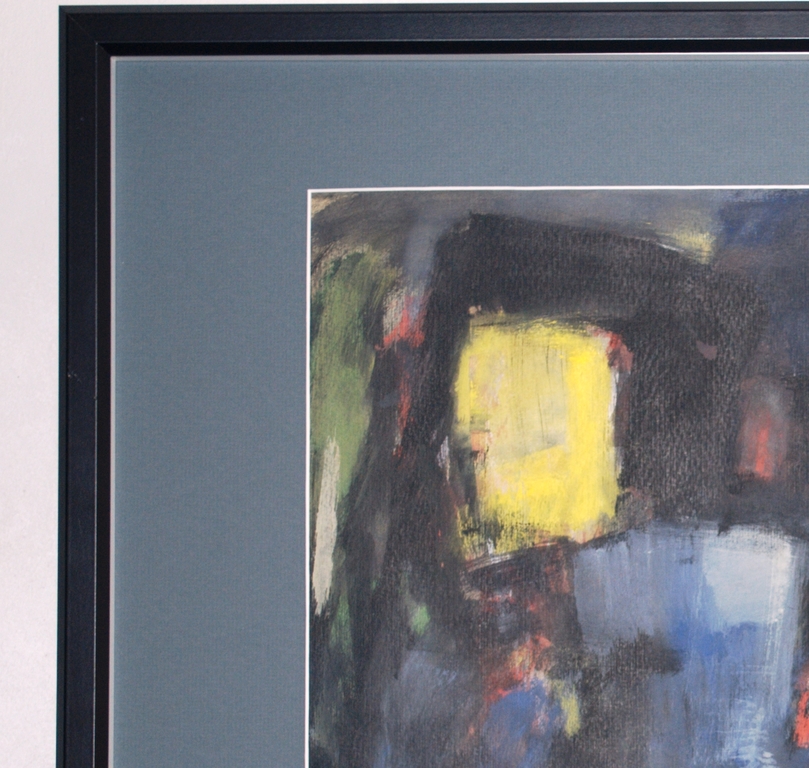 abstracte gouache uit 1955 kopen? Bied vanaf 40!