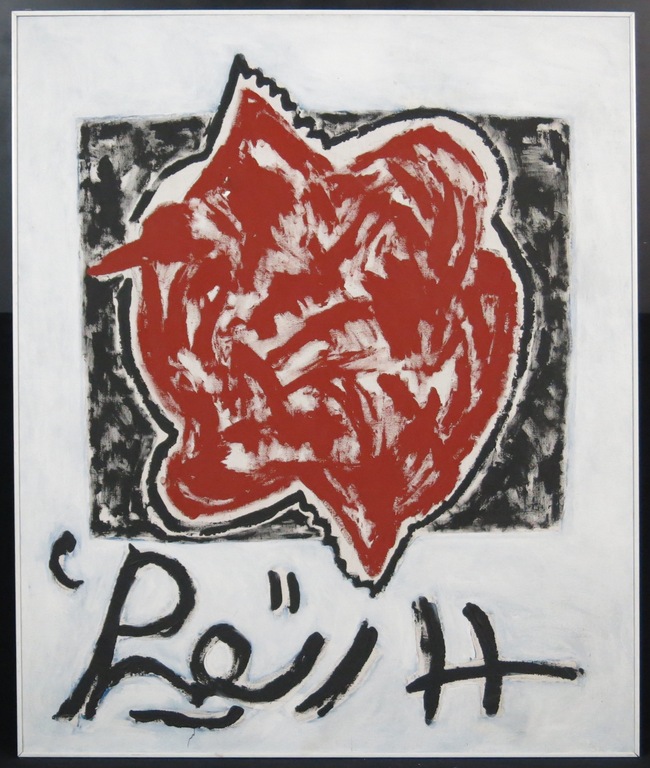 Onbekend gesigneerd: Acryl op doek, Zonder titel - Ingelijst kopen? Bied vanaf 1!