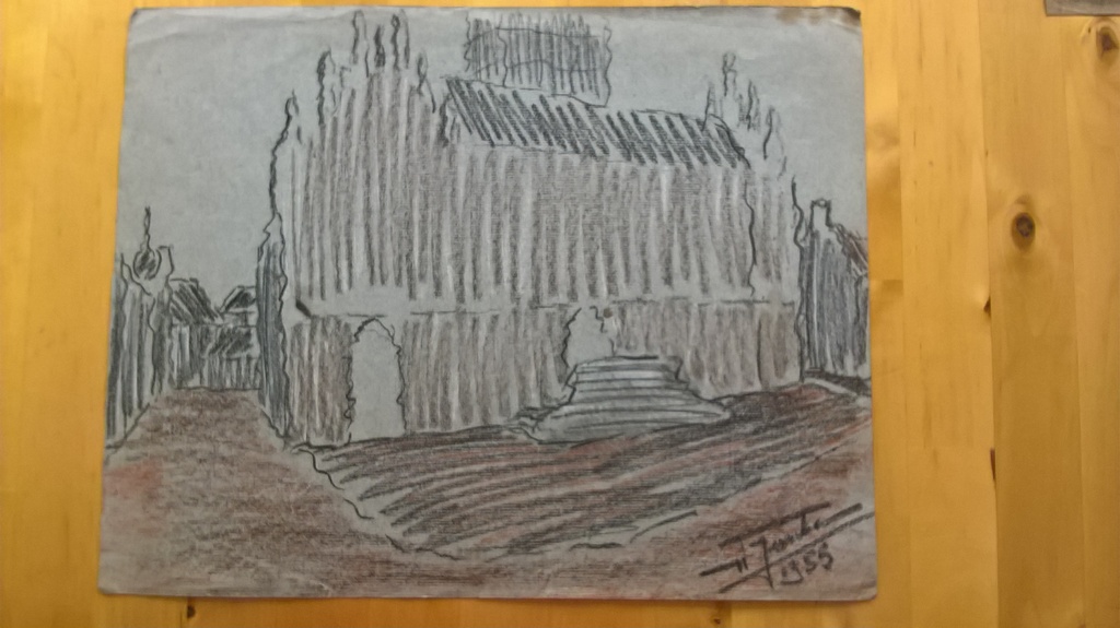 W Jurcka, tekening, stadsgezicht verkocht voor € 35!