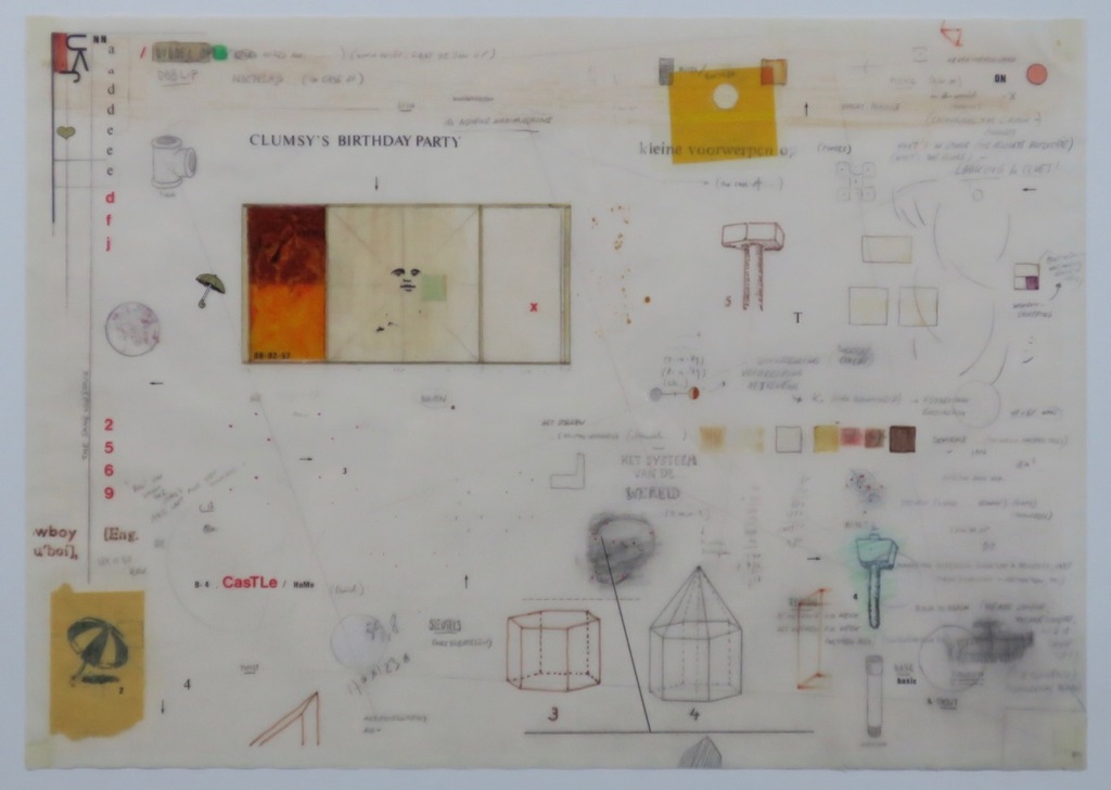 Theo Crijns: Gemengde techniek, Considering the indifference II - Ingelijst kopen? Bied vanaf 60!