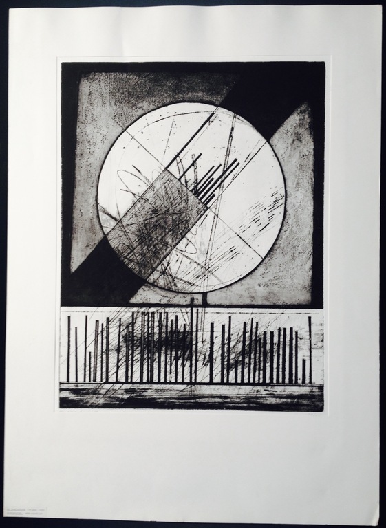 Ko Oosterkerk, ets/aquatint, "Moerasargel", Prent 190, 1968 verkocht voor € 60!