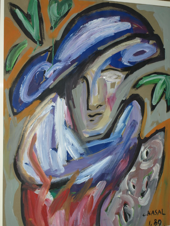 C. Kasal – Verf op doek – Ancient Portrait - Gesigneerd – Galerie Krikhaar - 1989(?) - Ingelijst - 70 x 86 cm kopen? Bied vanaf 1!