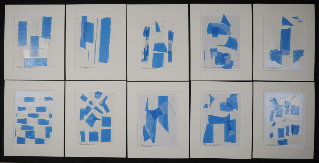 Lot met 10x Collage "Blauw" van Meertje Kaal verkocht voor € 46!