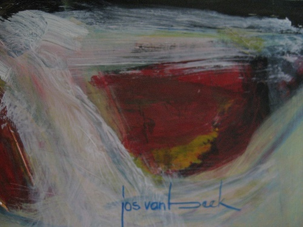 Jos van Beek acryl op paneel Formidabele kracht kopen? Bied vanaf 150!