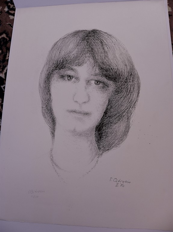 Paul Citroen: Litho  van een vrouw, mogelijk zijn dochter Paulien kopen? Bied vanaf 40!