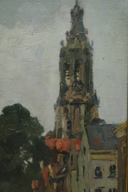 Hobbe SMITH: (1862-1942) - maroufle - Hollands stadsgezicht kopen? Bied vanaf 585!