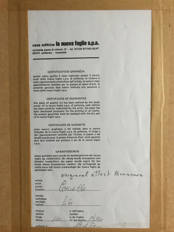 Corneille - Gesigneerde Zeefdruk - met echtheidscertificaat kopen? Bied vanaf 245!