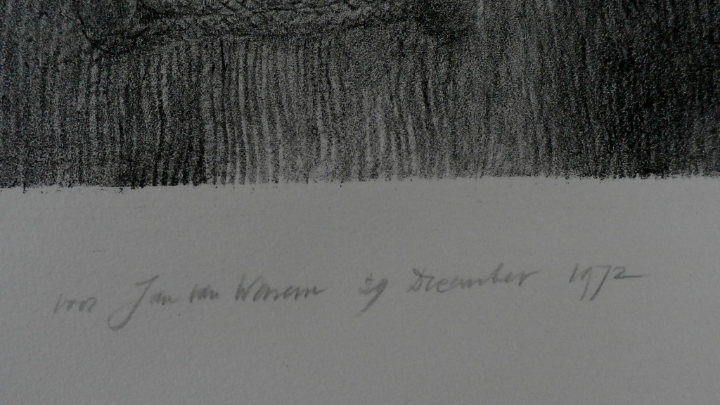 Piet Klaasse - Litho: " Rogier in Kraakpand" - 1972 kopen? Bied vanaf 45!