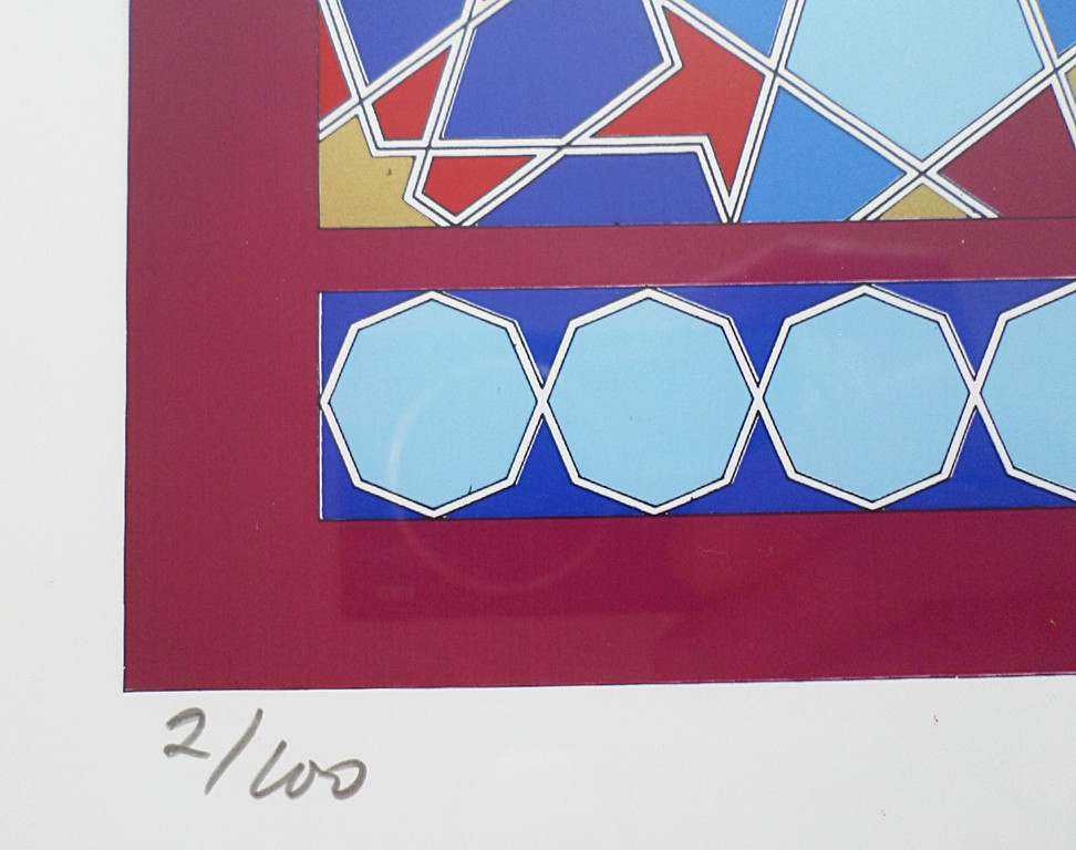 Frans Brugman - Modern geometrisch pendant (strak ingelijst, groot) kopen? Bied vanaf 75!