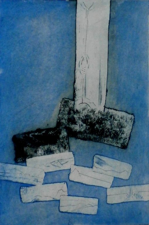 Jan Montyn - ets : Hollands Landschap, winter - 1988 kopen? Bied vanaf 125!