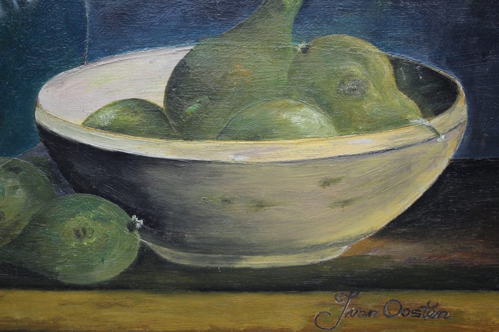 Jet van Oosten - olieverf op board - stilleven kopen? Bied vanaf 50!