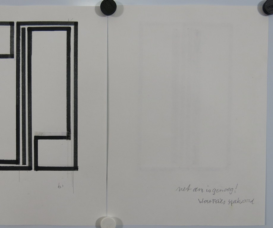 Siep van den Berg: 3 Tekeningen, Abstracte composities kopen? Bied vanaf 1!