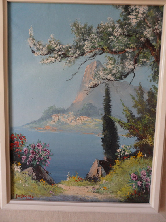 Niet of onleesbaar gesigneerd - Kunstenaar Onbekend: Olie op doek, Landschap. kopen? Bied vanaf 10!