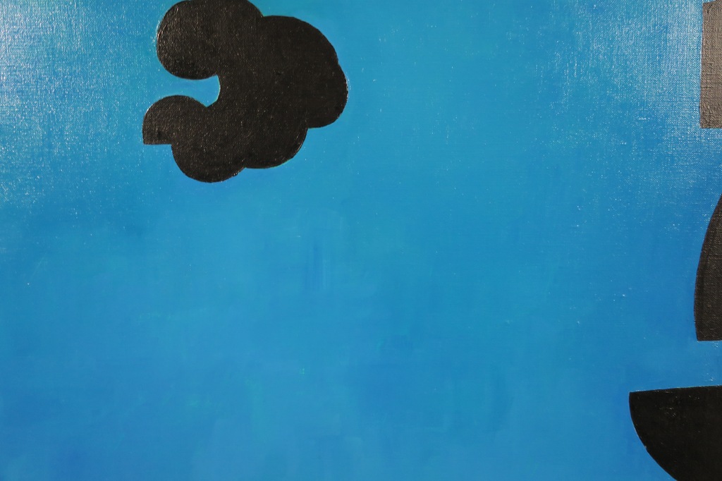 Jan van Holthe: Olieverf op doek, Passage 'Blue-Noir' - Ingelijst kopen? Bied vanaf 50!