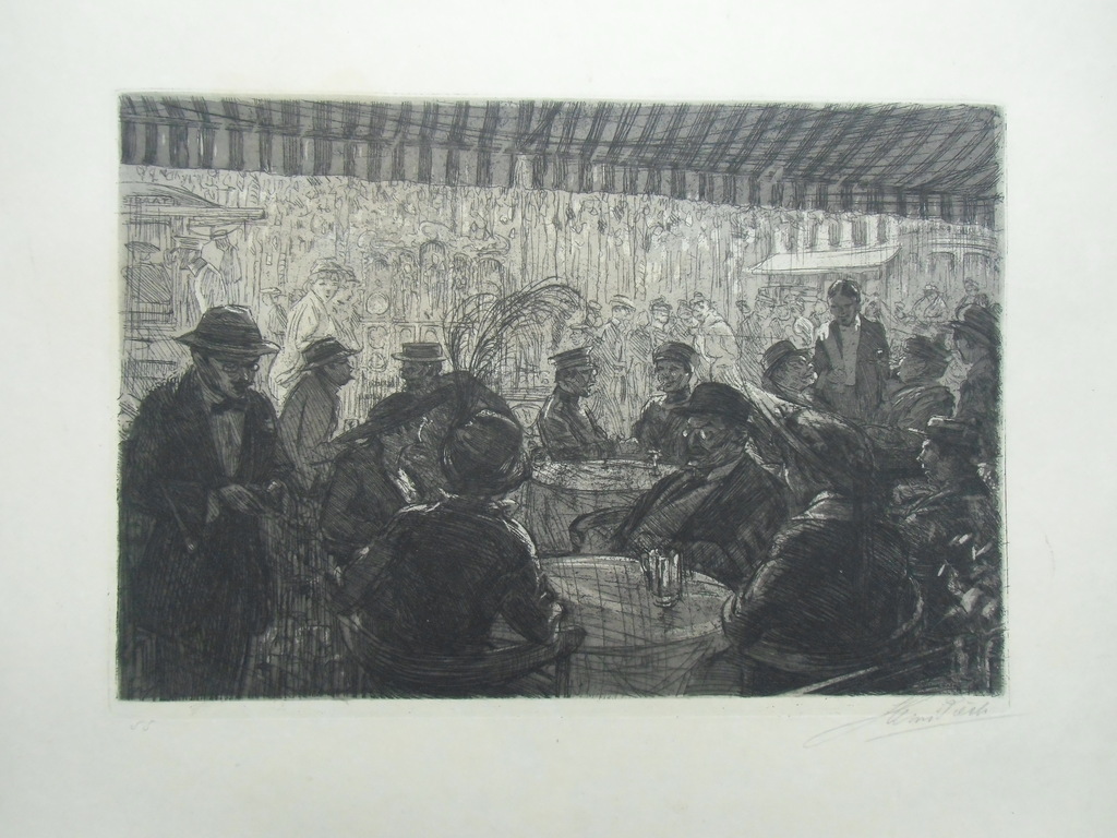 CAFE-SCENE  ///  ETS VAN HENRI CHRISTIAAN PIECK kopen? Bied vanaf 90!