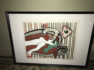 Corneille - CORNEILLE - le divan fleuri - 1975 - INGELIJST kopen? Bied vanaf 1!